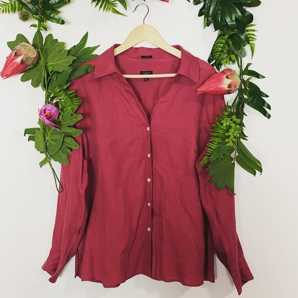talbots long sleeve blouses